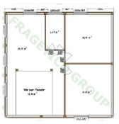 Piano casa in legno Modello FRG 172 (86P+86E)+33G