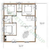 Piano casa in legno Modello FRG 80+50T